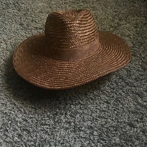 Brown straw hat